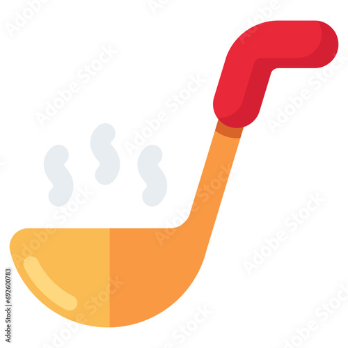 A beautiful design icon of soup spoon, ladle