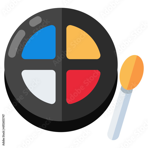 Modern design icon of eyeshadow kit 