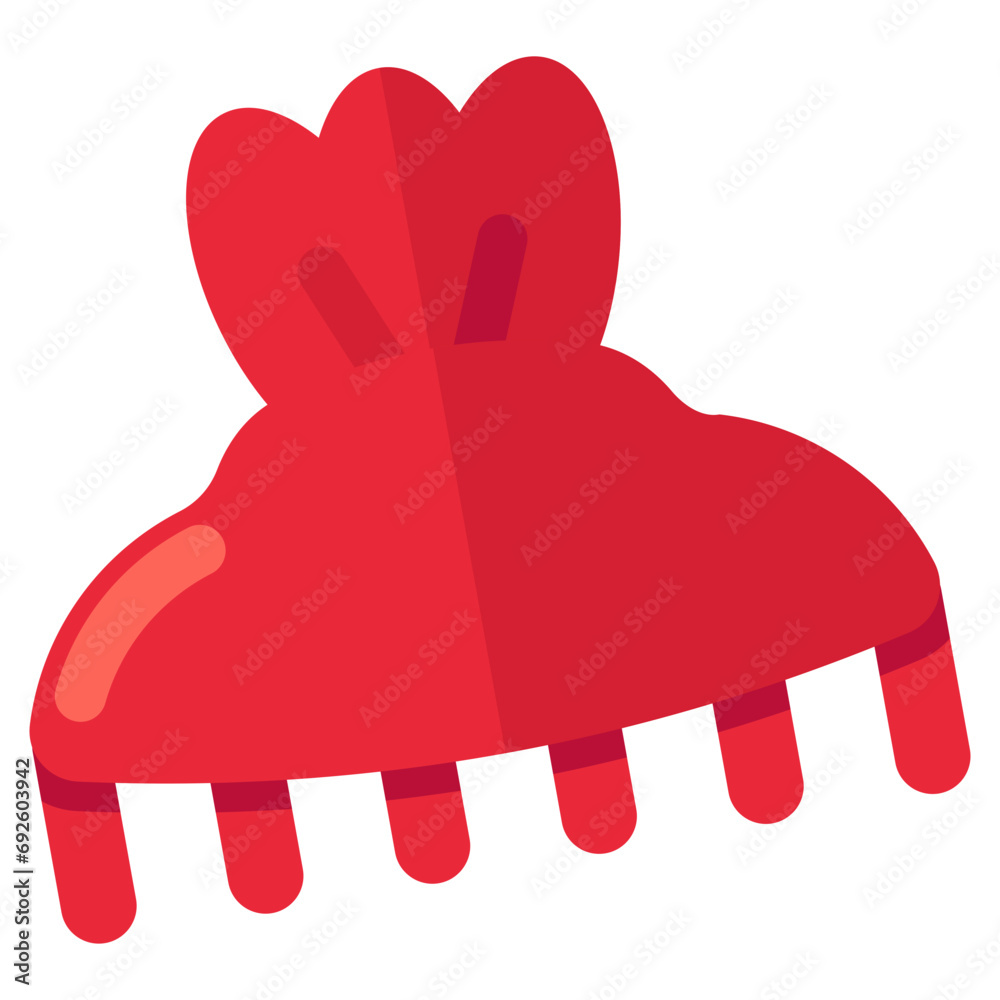 Obraz premium A beautiful design icon of hair clip