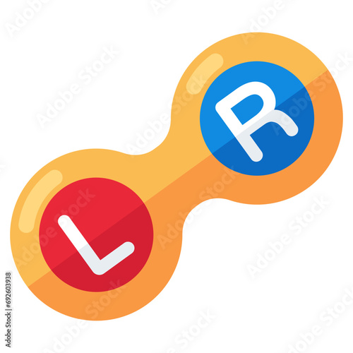An icon design of contact lens 