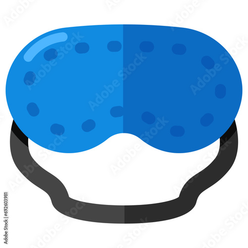Editable design icon of sleeping mask 