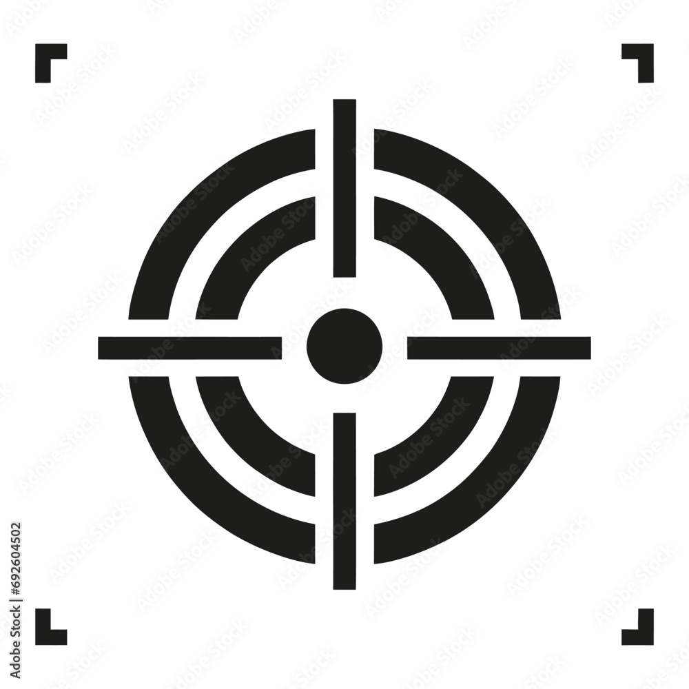 Target icon. Sight or target icon isolated. Vector illustration Target icon. Sight or target icon isolated. Vector illustration