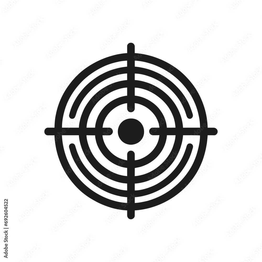 Target icon. Sight or target icon isolated. Vector illustration Target icon. Sight or target icon isolated. Vector illustration
