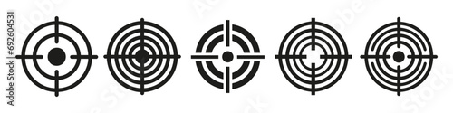 Set target icon. Sight or target icon isolated. Vector illustration