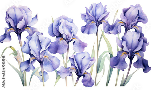 Fototapeta Naklejka Na Ścianę i Meble -  Art background purple flowers petal spring nature plant background watercolor floral