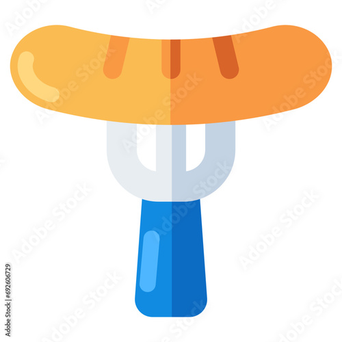 A unique design icon of sausage