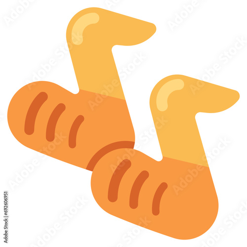 Trendy design icon of chicken wings 