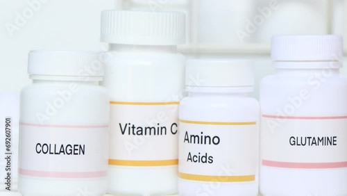 Amino Acids, Vitamin C, COLLAGEN in a bottle, Food supplements for health, Health and beauty product