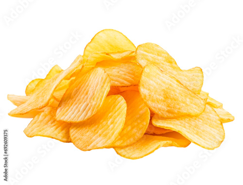 potato chips isolated 