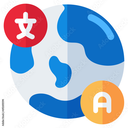      Vector design of language translator icon