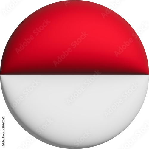 3D Flag of Monaco on circle Free Download 3D Flag of Monaco on circle - GFXLoad