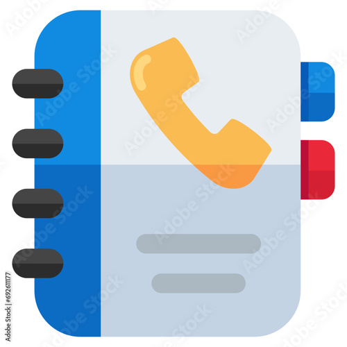 Premium download icon of contact book