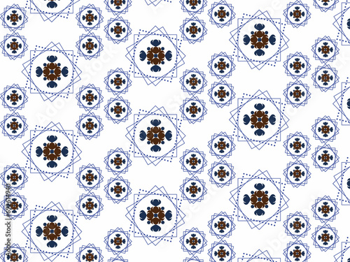 seamless pattern with skulls