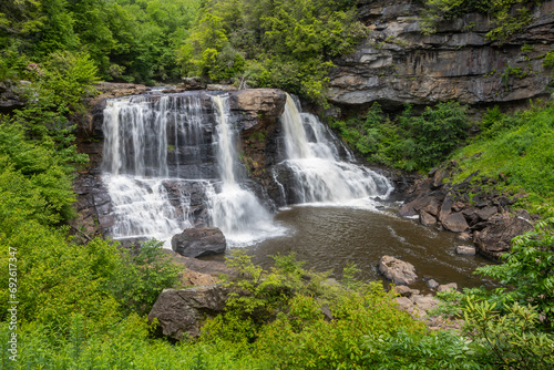 Blackwater Falls  at Blackwater Falls State Park  West Virginia. West Virginia landscape