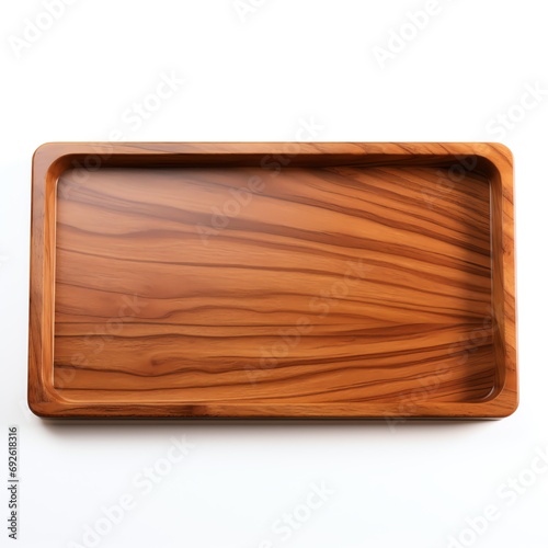 a wooden tray with a clear surface