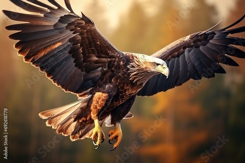 Majestic Eagle Soaring High in the Sky © MT Studio