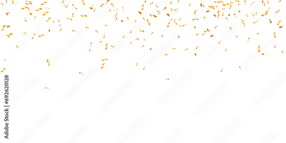 Shiny gold confetti for greeting card, banner holiday, surprise and congratulation Shiny gold confetti for greeting card, banner holiday, surprise and congratulation