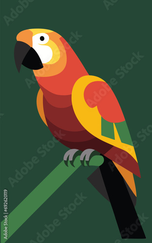 parrot on a branch