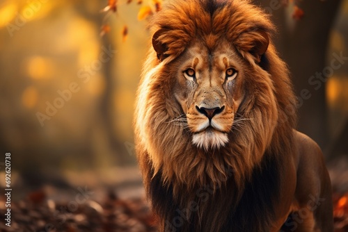 Majestic Lion in Natural Splendor