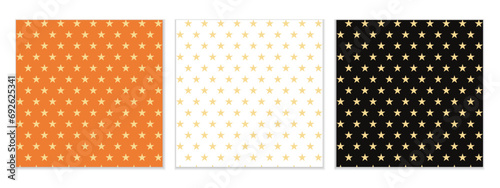 abstract seamless set of yellow star pattern perfect for banner poster.