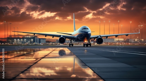 runway plane airport background illustration terminal flight, departure baggage, security check runway plane airport background
