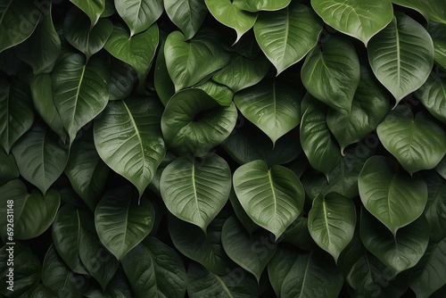 green leaves background