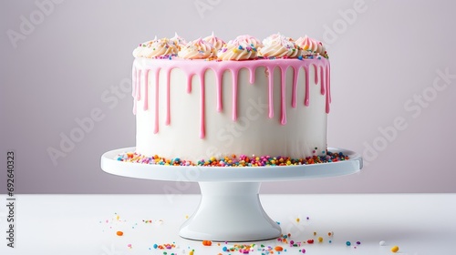 birthday confetti cake food illustration celebration sprinkles, vanilla party, sweet bakery birthday confetti cake food