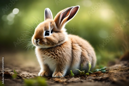 An adorable little baby bunny  © Zafar