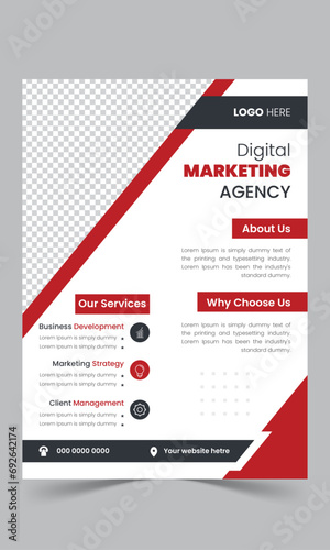 Modern corporate creative business flyer design