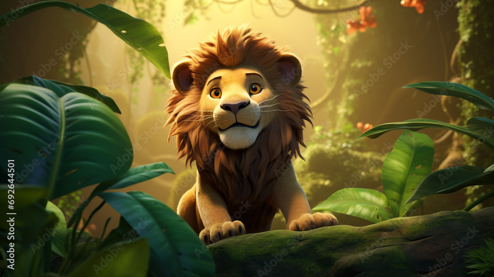 lion animal cartoon background portrait illustration lion animal cartoon background portrait illustration
