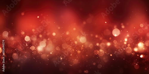 Christmas Golden light shine particles bokeh on navy blue background. Holiday concept. 