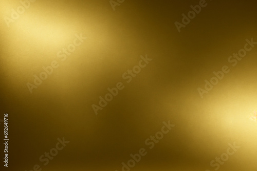 Golden steel texture. Yellow metal background photo