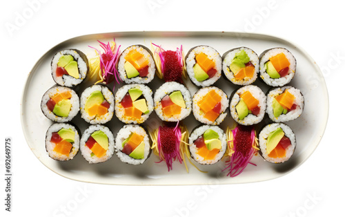 Vibrant Sushi Delight On Transparent Background