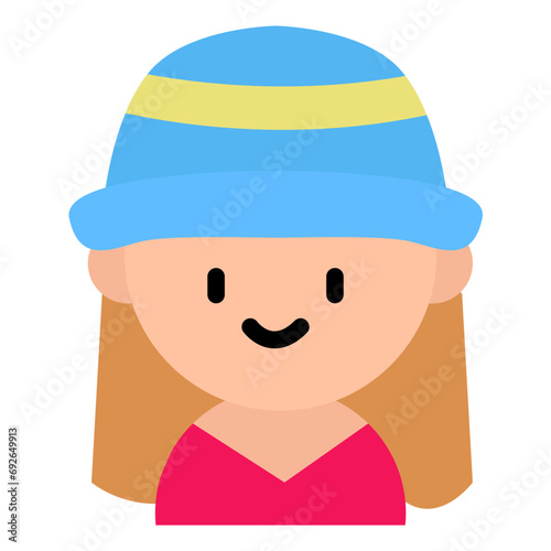 avatar woman with hat