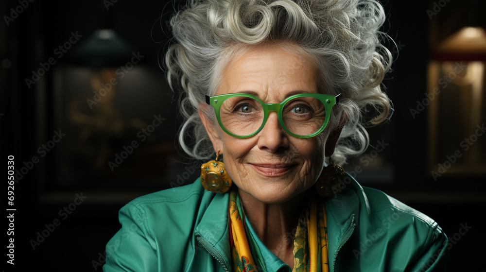 Portrait of elderly woman. Portrait of elderly woman.