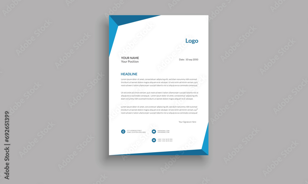 Business and Corporate letterhead Design Business and Corporate letterhead Design