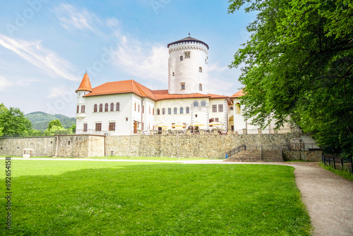 Medieval castle Budatin near by Zilina, central Europe, Slovakia photo