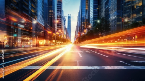 fast blur city business illustration paced dynamic, modern cosmopolitan, commerce economy fast blur city business