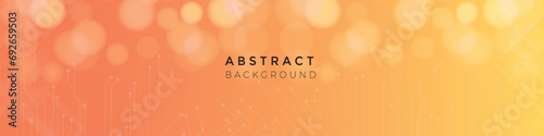 Gradient abstract technology linkedin banner design