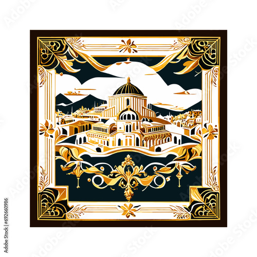 wonderful scarf design model inspired by the trojan horse greece old ancient stories