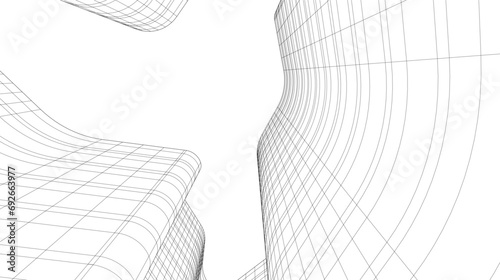 Architecture on white background vector illustration