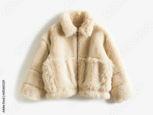 A plush and fluffy faux fur. Generated with AI Technology
