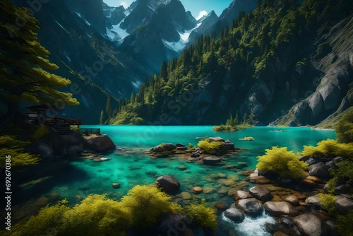 lake and mountains © usama