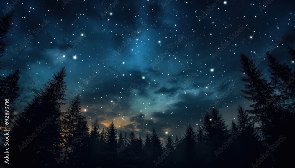 A Serene Night Sky A Serene Night Sky