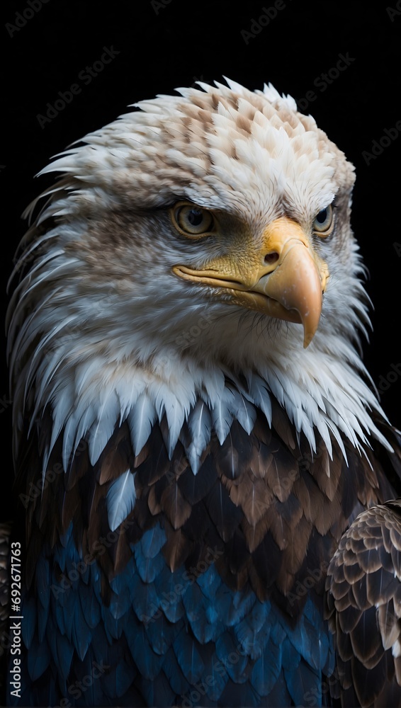 Naklejka premium american bald eagle
