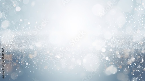 Glittering light background  Abstract shiny silver bokeh  white bokeh on grey background