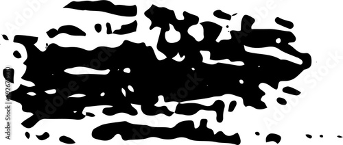 Black abstract splashes without background. Graphic illustration.