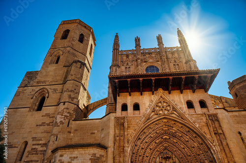 The cathedral of Huesca, built in the Gothic style, was begun at the end of the 13th century and completed at the beginning of the 16th century. It was originally dedicated to Jesus the Nazarene  photo