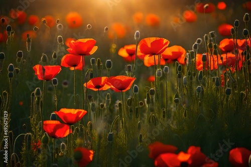 poppies in the field