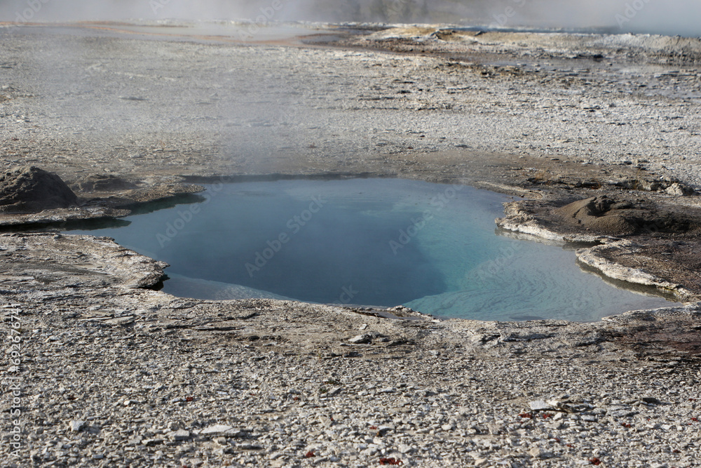 Hot pool in Yellowstone National Park
